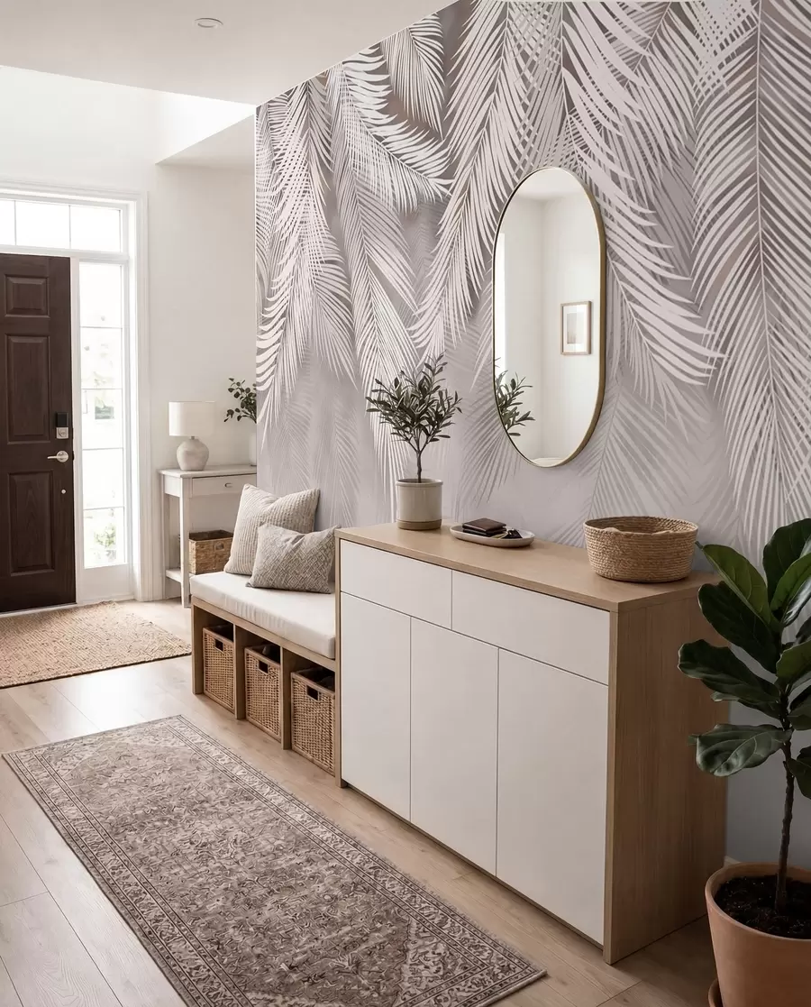 murales de pared Delicadas hojas caídas u48556v5d2