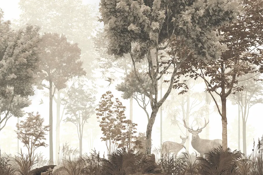 murales de pared Bosque mágico u72134d3