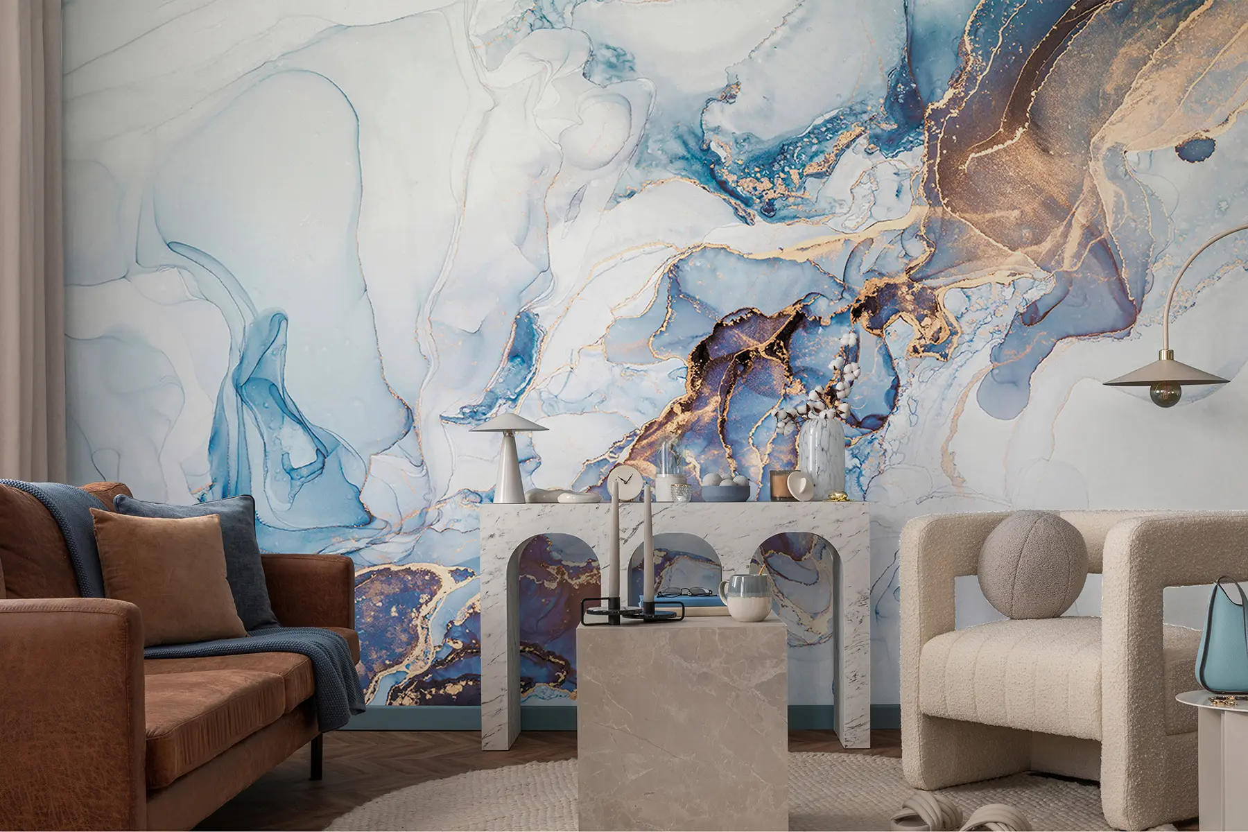 murales de pared Mármol celestial u70767d2