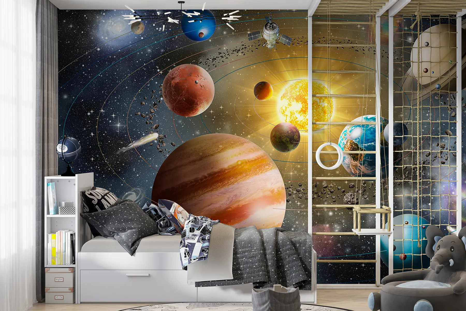 murales de pared Espacio fascinante, sistema solar u97222d2